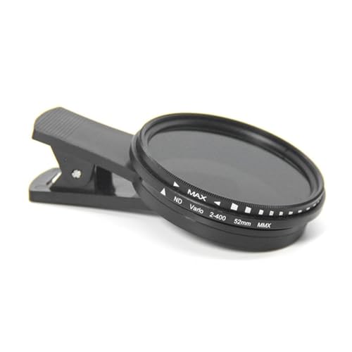 Sirxlevcy 52-mm-ND-Filter für Telefone, ND2 Bis ND400, Aufsteckbarer Variabler Neutraldichtefilter für die Kamera Von Telefonen, Mobiltelefonen und Smartphones von Sirxlevcy