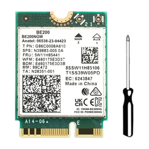 Sirxlevcy BE200 WiFi 7 Drahtlose WLAN-Karte WiFi 6E BE200NGW Bluetooth 5.4 802.11AX Tri-Band M.2 NGFF Netzwerkadapter Langlebig Einfach zu Bedienen Sirxlevcy BE200 WiFi 7 Drahtlose WLAN-Karte WiFi 6E BE200NGW Bluetooth 5.4 802.11AX Tri-Band M.2 NGFF Netzwerkadapter Langlebig Einfach zu Bedienen von Sirxlevcy