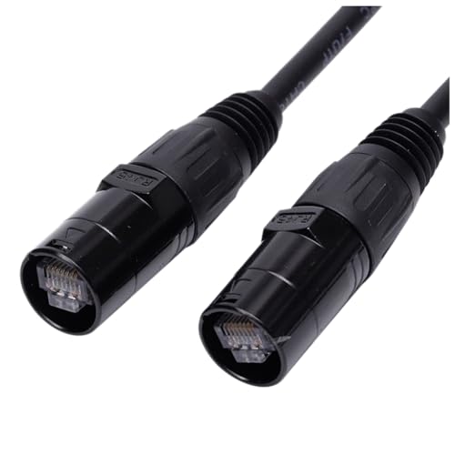 Sirxlevcy CAT6 Ethercon-Kabel EtherCON-Kompatibler RJ45-Stecker für Studio-Setups, Tournee, Bühnenproduktion, Konzerte 2 Meter von Sirxlevcy