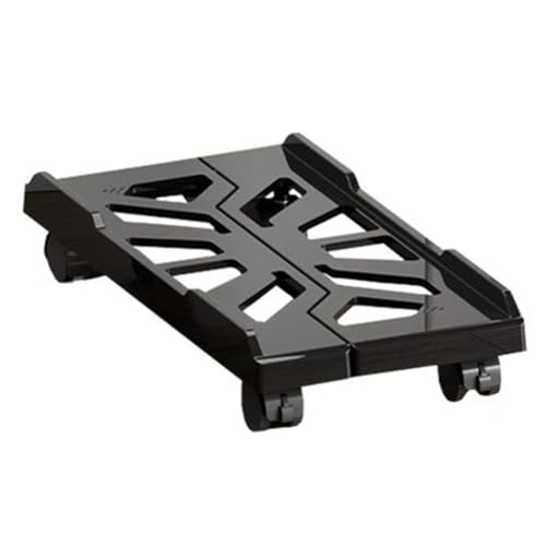 Sirxlevcy Computer-Tower-Ständer, Verstellbarer CPU-Ständer, CPU-Halter, PC-Tower-Ständer mit Rollenden Lenkrollen, Riser-Ständer, Schwarz von Sirxlevcy