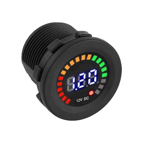 Sirxlevcy DC 12V Universal Auto Motorrad Boot LED Digital Voltmeter Panel Volt Meter Monitor Gauge Display von Sirxlevcy