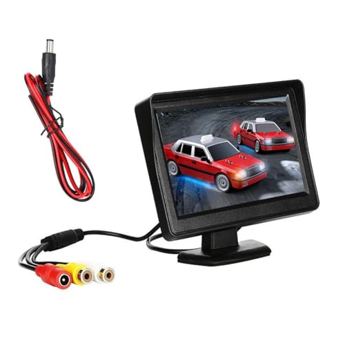 Sirxlevcy DC 9V-24V 4,3 Auto-Rückfahrmonitor-Kit TFT LCD Auto-Rückfahrkamera Rückfahrparksystem Monitor Ohne Kamera von Sirxlevcy