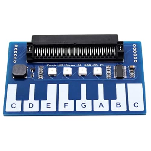 Sirxlevcy Für Micro-Bit-Erweiterungsplatine, Mini-Piano-Musik-Erweiterungsplatine, Coole Lichter/Summer/Tastatur, I2C-Schnittstelle von Sirxlevcy