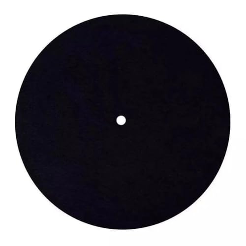Sirxlevcy Plattenspieler-Plattentellermatte Aus Filz, Slip-Matte, Audiophile 3 mm Dicke Plattenspielermatte für LP-Vinyl-Schallplatten, Audio-Ersatzzubehör von Sirxlevcy