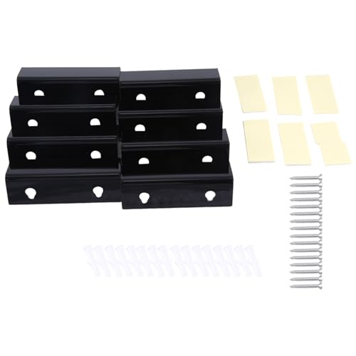 Sirxlevcy Schwarzes Vinyl-Schallplattenregal, Wandhalterung, 8er-Pack, Vinyl-Wandhalter, Acryl-Album-Schallplattenhalter-Display, Langlebig, Einfache Installation, Einfach zu Bedienen Sirxlevcy Schwarzes Vinyl-Schallplattenregal, Wandhalterung, 8er-Pack, Vinyl-Wandhalter, Acryl-Album-Schallplattenhalter-Display, Langlebig, Einfache Installation, Einfach zu Bedienen von Sirxlevcy