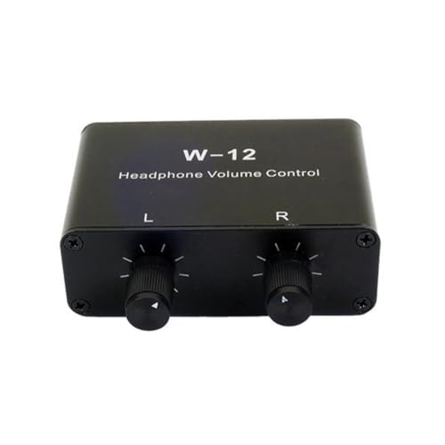 Sirxlevcy Sound Controller Kopfhörer-Lautstärkeregler 3,5 mm + 6,35 mm Stereo-Lautstärkeregler-Anpassung für Linken und Rechten Kanal von Sirxlevcy