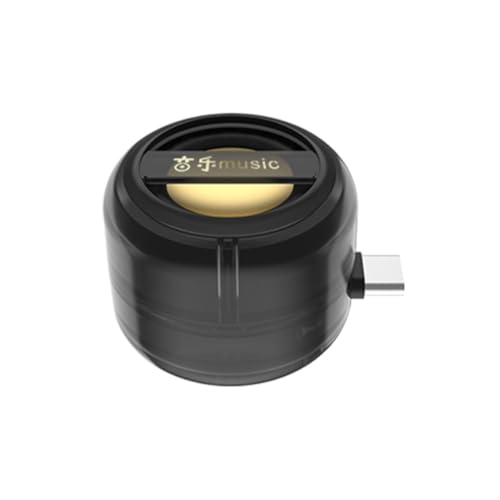 Sirxlevcy Tragbarer Mini-Lautsprecher, Universelle Typ-C-, Typ-C-Stecker, Handy-Verstärker, Extern Verkabelt, für Zuhause, Transparentes Schwarz Sirxlevcy Tragbarer Mini-Lautsprecher, Universelle Typ-C-, Typ-C-Stecker, Handy-Verstärker, Extern Verkabelt, für Zuhause, Transparentes Schwarz von Sirxlevcy