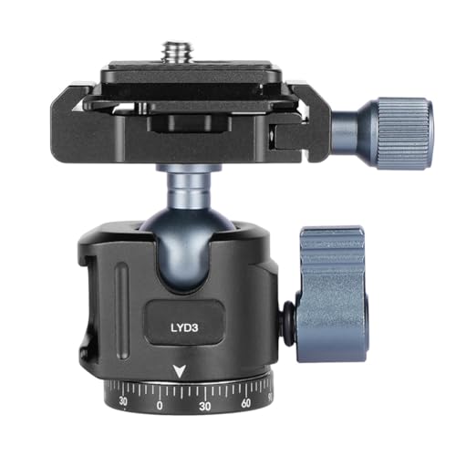 Sirxlevcy Universell Einsetzbares Stativ mit Kugelgelenk, Schnellverschluss, 360°-Kugelgelenk, Schwenk-Neige-Funktion, mit Arca-Technik + Blitzschuhhalterung für DSLR-Kamera, Stativ-Monitor Sirxlevcy Universell Einsetzbares Stativ mit Kugelgelenk, Schnellverschluss, 360°-Kugelgelenk, Schwenk-Neige-Funktion, mit Arca-Technik + Blitzschuhhalterung für DSLR-Kamera, Stativ-Monitor von Sirxlevcy