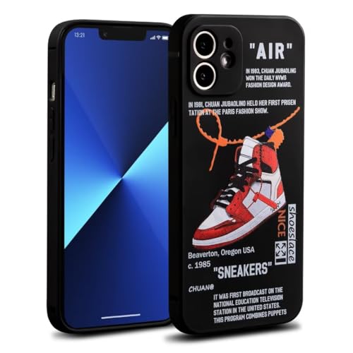 Siski Coole Handyhülle für iPhone 11, für Jungen und Herren, ästhetisches Street-Basketball-Sneaker-Design, stoßfest, Designer-Hülle, Ganzkörper-Fallschutz, kompatibel mit iPhone 11 Hülle von Siski