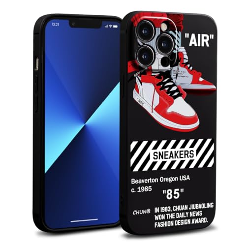 Siski Coole Handyhülle für iPhone 13 Pro Hülle für Jungen Männer Ästhetisches Street Basketball Sneaker Design Stoßfest Designer Hülle Ganzkörper Fallschutz Kompatibel mit iPhone 13 Pro Hülle von Siski