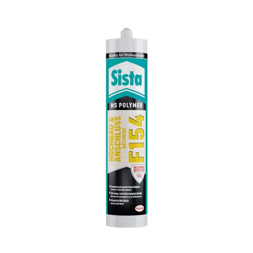 Sista F154 Hochbau&Anschluss, elastischer, neutralvernetzender Dichtstoff speziell für Anwendungen gemäß DIN 18540-F, weiß, 12x290ml von Sista