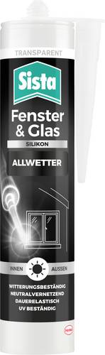 Sista Fenster & Glas Silikon Herstellerfarbe Transparent SHFT3 280ml von Sista