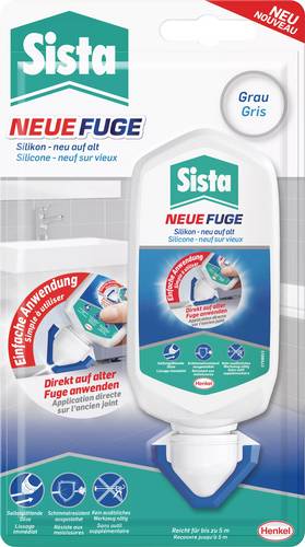 Sista Neue Fuge Sanitär-Silikon Herstellerfarbe Grau SNFRG 80ml von Sista
