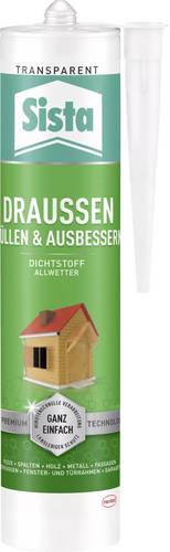 Sista SLOTR Sanitär-Silikon Herstellerfarbe Transparent SLOTR 280ml Sista SLOTR Sanitär-Silikon Herstellerfarbe Transparent SLOTR 280ml von Sista