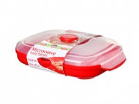 Sistema Facile Bacon, Blanc/Rouge, 28.7 x 21.9 x 7 cm Sistema Facile Bacon, Blanc/Rouge, 28.7 x 21.9 x 7 cm von Sistema
