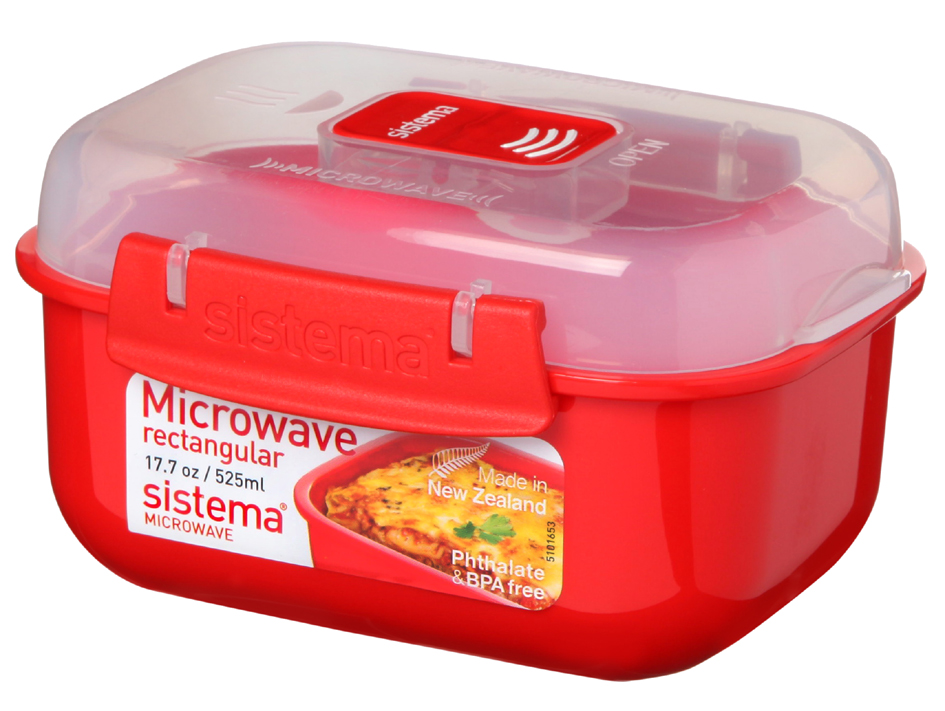 Sistema Mikrowellendose RECTANGULAR, 525 ml, rot Sistema Mikrowellendose RECTANGULAR, 525 ml, rot von Sistema