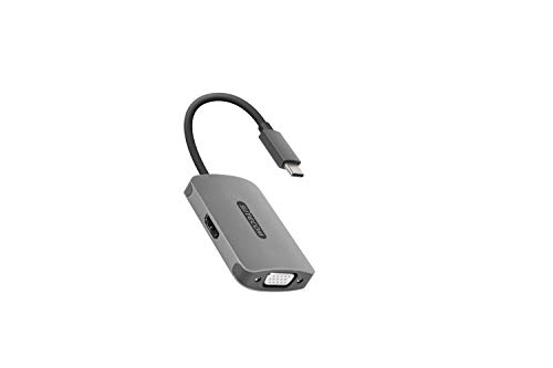 Sitecom CN-373 | USB-C auf HDMI + VGA Adapter Hub - für MacBook Pro/Air, Chromebook und weitere USB Typ C Geräte von Sitecom