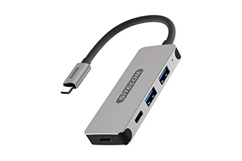 Sitecom CN-384 USB-C Hub 4 Port | USB-C auf 2X USB-C + 2X USB Port Adapter - für MacBook Pro/Air, Chromebook und weitere USB Typ C Geräte von Sitecom
