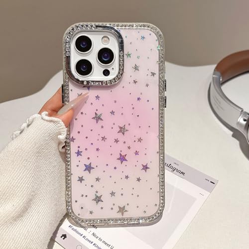 Sitthyw Glitzer Hülle für iPhone 13 Pro Max Transparent Handyhülle Bling Sparkle Diamond mit Laser Stern Aesthetics Case TPU Bumper Kristall Klar Cover Mädchen Stoßfest Schuzhülle, Gradient Rosa Sitthyw Glitzer Hülle für iPhone 13 Pro Max Transparent Handyhülle Bling Sparkle Diamond mit Laser Stern Aesthetics Case TPU Bumper Kristall Klar Cover Mädchen Stoßfest Schuzhülle, Gradient Rosa von Sitthyw