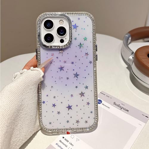 Sitthyw Glitzer Hülle für iPhone 13 Pro Max Transparent Handyhülle Bling Sparkle Diamond mit Laser Stern Aesthetics Case TPU Bumper Kristall Klar Cover Mädchen Stoßfest Schuzhülle, Gradient Lila Sitthyw Glitzer Hülle für iPhone 13 Pro Max Transparent Handyhülle Bling Sparkle Diamond mit Laser Stern Aesthetics Case TPU Bumper Kristall Klar Cover Mädchen Stoßfest Schuzhülle, Gradient Lila von Sitthyw