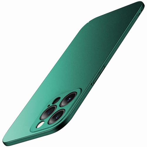 Sitthyw Hülle Ultra Dünn (0,3 mm) für iPhone 15 Pro, Matt Anti-Fingerabdruck Handyhülle Kameraschutz Kratzfest Back Hard PC Cover Anti-Rutsch Slim Hardcase für iPhone 15 Pro, Grün von Sitthyw