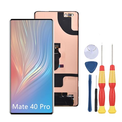 SiuVorZhi LCD-Display, kompatibel mit Huawei Mate 40 Pro, LCD-Display, Touchscreen, Montage-Reparatur-Ersatzteile mit Werkzeug (schwarz) von SiuVorZhi