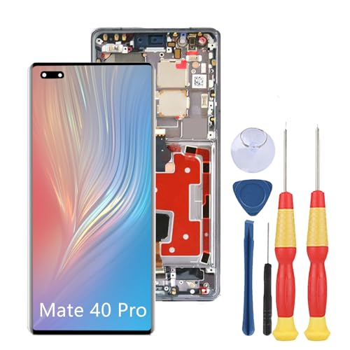 SiuVorZhi LCD-Display kompatibel mit Huawei Mate 40 Pro LCD-Display Touchscreen Montage-Reparatur-Ersatzteile mit Werkzeug (weiß) von SiuVorZhi
