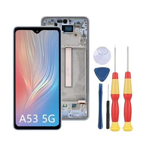 SiuVorZhi LCD-Display, kompatibel mit Samsung Galaxy A53 5G A536 A536B A5360, LCD-Display, Touchscreen, Reparatur, Ersatzteile mit Werkzeugen (blau) von SiuVorZhi