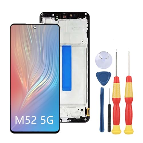 SiuVorZhi LCD Display Kompatibel mit Samsung Galaxy M52 5G M526 M526B LCD Display Touchscreen Montage Reparatur Ersatzteile mit Werkzeug von SiuVorZhi