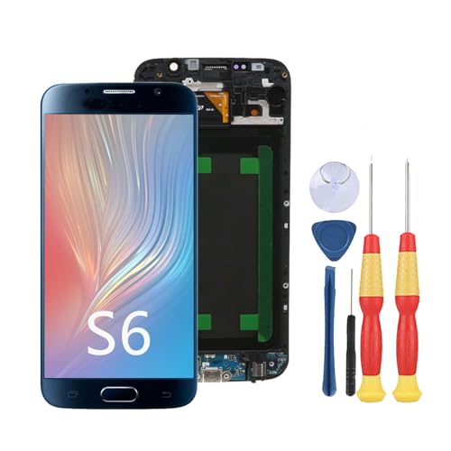SiuVorZhi LCD-Display kompatibel mit Samsung Galaxy S6 G920 SM-G920F G920F G920FD LCD-Display Touchscreen Reparatur Ersatzteile mit Werkzeug (blau) von SiuVorZhi