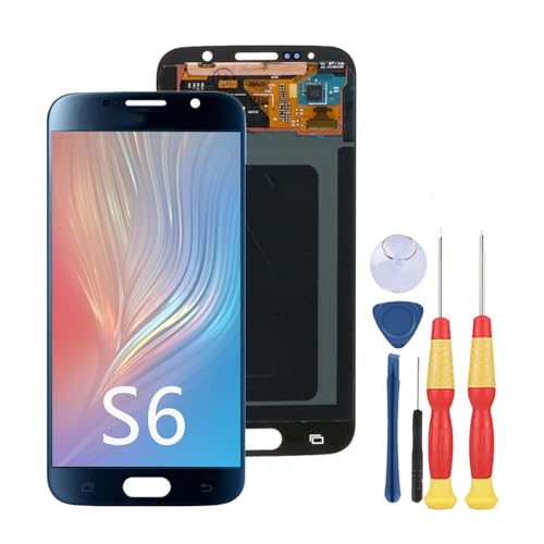 SiuVorZhi LCD-Display kompatibel mit Samsung Galaxy S6 G920 SM-G920F G920F G920FD LCD-Display Touchscreen Reparatur Ersatzteile mit Werkzeug9 (blau) von SiuVorZhi