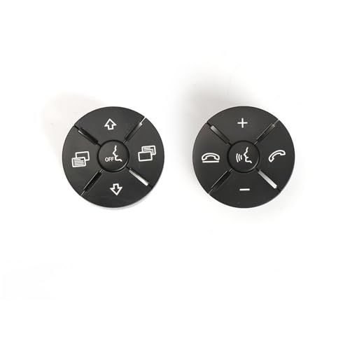 Multifunktions Lenkradtaste Kompatibel mit Benz für W164 W251 W219 W230 W171 2009 2010 2011–2017 1648700558 Auto-Multifunktions-Lenkradschalter-Steuertaste(Black 1 Pair) von Siuku