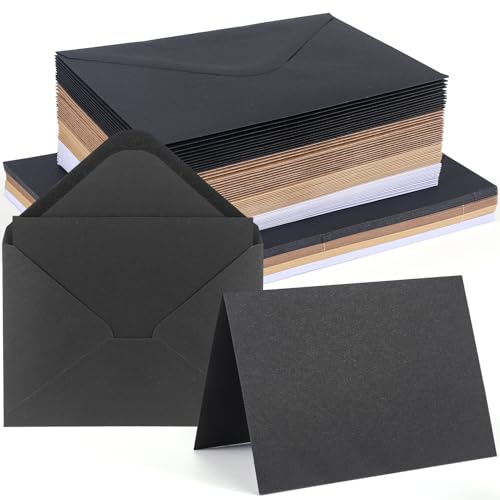 Siumir 56er Set blanko Falt-Karten A6 mit passenden C6 Briefumschlägen, Blanko Falt Karten, Vier Farben kreative Klappkarten zum Gestalten, Beschriften oder Bedrucken Siumir 56er Set blanko Falt-Karten A6 mit passenden C6 Briefumschlägen, Blanko Falt Karten, Vier Farben kreative Klappkarten zum Gestalten, Beschriften oder Bedrucken von Siumir