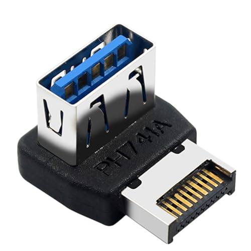 Siuwddee USB Header Adapter - USB 3.1 zu Type-E Schnittstellenadapter für Computer-Motherboards - Plug-and-Play Steuerpanel Mit 90-Grad Abgewinkeltem Type-E Anschluss Für Alle Nutzergruppen Siuwddee USB Header Adapter - USB 3.1 zu Type-E Schnittstellenadapter für Computer-Motherboards - Plug-and-Play Steuerpanel Mit 90-Grad Abgewinkeltem Type-E Anschluss Für Alle Nutzergruppen von Siuwddee