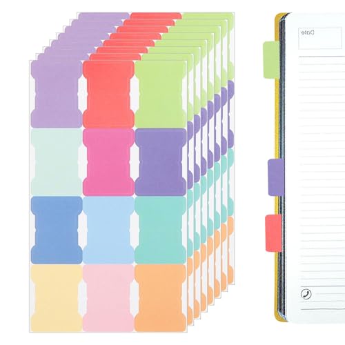 8 Stück Kleberegister Index tabs Pastell Monatliche Kleberegisterkarten Aufkleber Farbige Index Tabs Klebemarkierungen Papier marker für die Kennzeichnung Klassifizierung von Sivono