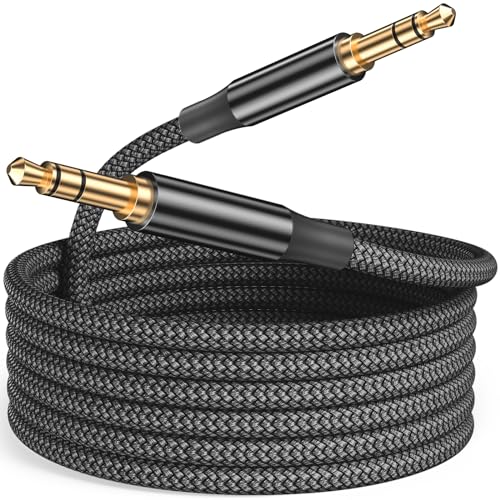 Siwket 3.5mm Aux Kabel & Klinkenkabel 1M, bruchfestes Metallgehäuse (Kopfhörerkabel, Audio Kabel, Klinke auf Klinke, für iPhone/Handy, iPad/Tablet, Kopfhörer, MP3-Player, Auto, Nylon) von Siwket