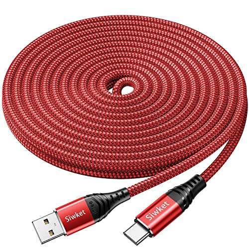 Siwket USB C Kabel 5M, Nylon USB Typ C Ladekabel Datenkabel für Samsung Galaxy S10 9 8 Plus,Note 10 9 8,HTC 10 U11,Huawei Honor, P20 Lite P10 P9,LG G5 G6 V21,Sony Xperia XZ,Moto.usw Siwket USB C Kabel 5M, Nylon USB Typ C Ladekabel Datenkabel für Samsung Galaxy S10 9 8 Plus,Note 10 9 8,HTC 10 U11,Huawei Honor, P20 Lite P10 P9,LG G5 G6 V21,Sony Xperia XZ,Moto.usw von Siwket