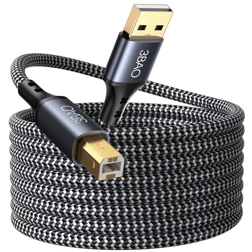 Siwket USB Druckerkabel 1M, USB A auf B Drucker Kabel,USB 2.0 Typ B Kabel Hochgeschwindigkeits-Scanner kompatibel mit Lexmark, Dell, HP, Canon, Epson, Xerox, Brother, DAC und mehr Siwket USB Druckerkabel 1M, USB A auf B Drucker Kabel,USB 2.0 Typ B Kabel Hochgeschwindigkeits-Scanner kompatibel mit Lexmark, Dell, HP, Canon, Epson, Xerox, Brother, DAC und mehr von Siwket