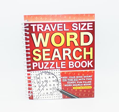 A5 Spiralbindung, Reisegröße, Wortsuche, Puzzlebuch, Orange von Sixstore