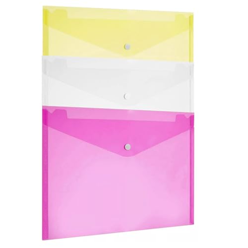 Sixstore Dokumentenmappen, A4, Kunststoff, verschiedene Farben, 3 Stück Sixstore Dokumentenmappen, A4, Kunststoff, verschiedene Farben, 3 Stück von Sixstore