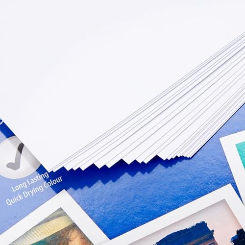 Sixstore Fotopapier, A4, glänzend, Weiß, 220 g/m², glänzend, 24 Blatt, Größe 297 x 210 mm von Sixstore