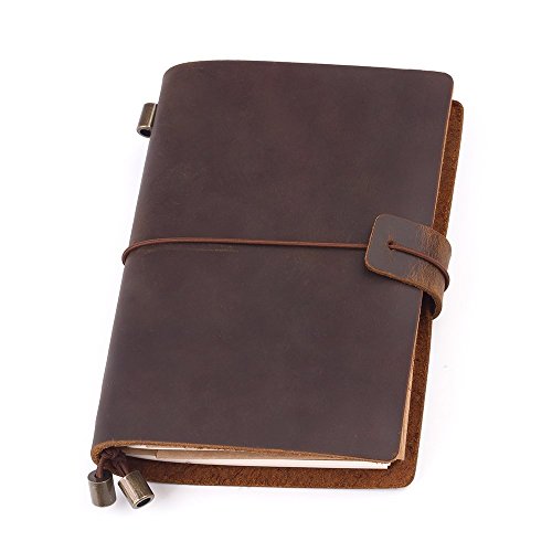 Sixstore Nachfüllbares Notizblock Notizbuch aus Leder, handgefertigter täglicher Notizblock aus echtem Leder für Kunstskizzenbuch Reisetagebuch zum Schreiben Sixstore Nachfüllbares Notizblock Notizbuch aus Leder, handgefertigter täglicher Notizblock aus echtem Leder für Kunstskizzenbuch Reisetagebuch zum Schreiben von Sixstore