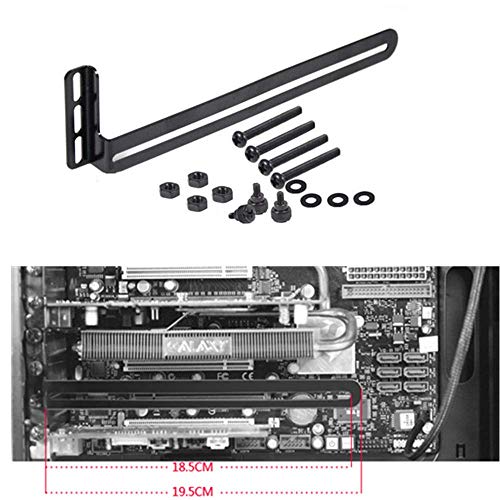 SiyuXinyi PCI Slot-Lüfterhalterung, Grafikkarte Halterung, GPU-VGA-Halterung für Custom Desktop PC Gaming, kompatibel mit RTX vertikale Kühler-Halterung, unterstützt 80 mm, 120 mm, 140 mm Lüfter von SiyuXinyi