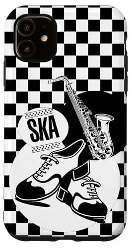 Mod Dub Reggae, einfarbig, kariert, Schuhtanz, coole Ska-Musik Hülle für iPhone 11 von Ska Girl Boyz