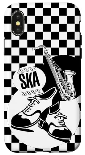 Mod Dub Reggae, einfarbig, kariert, Schuhtanz, coole Ska-Musik Hülle für iPhone X/XS von Ska Girl Boyz