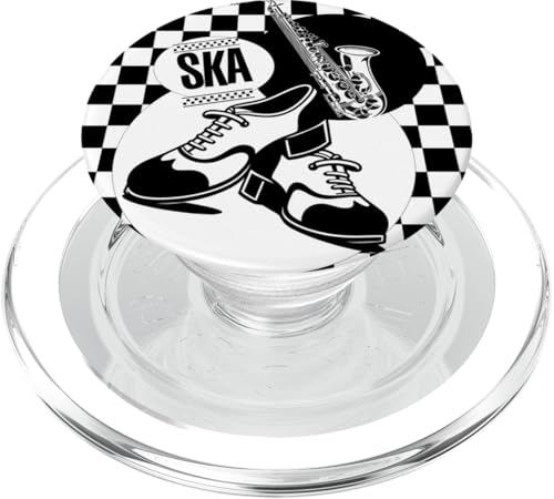 Mod Dub Reggae, einfarbig, kariert, Schuhtanz, coole Ska-Musik PopSockets PopGrip für MagSafe von Ska Girl Boyz