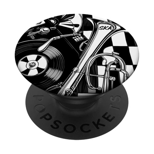 Mod Dub Reggae Monotone Plattenspieler Check Ska Music Forever PopSockets Klebender PopGrip Mod Dub Reggae Monotone Plattenspieler Check Ska Music Forever PopSockets Klebender PopGrip von Ska Girl Boyz