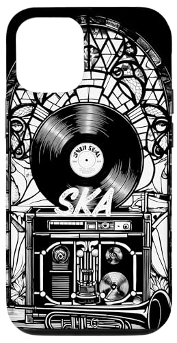 Mod Dub Reggae Mosaik Monochrome Vinyl Schallplatte Ska Music Hülle für iPhone 12/12 Pro von Ska Girl Boyz