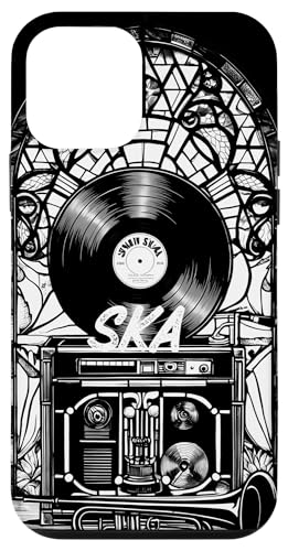 Mod Dub Reggae Mosaik Monochrome Vinyl Schallplatte Ska Music Hülle für iPhone 12 mini von Ska Girl Boyz