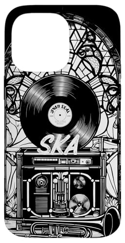 Mod Dub Reggae Mosaik Monochrome Vinyl Schallplatte Ska Music Hülle für iPhone 14 Pro Max von Ska Girl Boyz